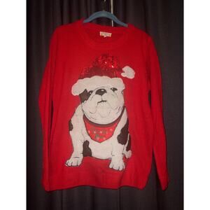 Ugly Christmas Sweater Xmas Size Medium Dog